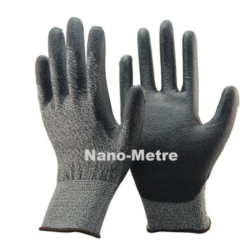 NMSAFETY Neue 18-Gauge-PU-Handfläche mit Anti-Schnitt-Sicherheit Cut Resistente Handschuhe der Stufe 3